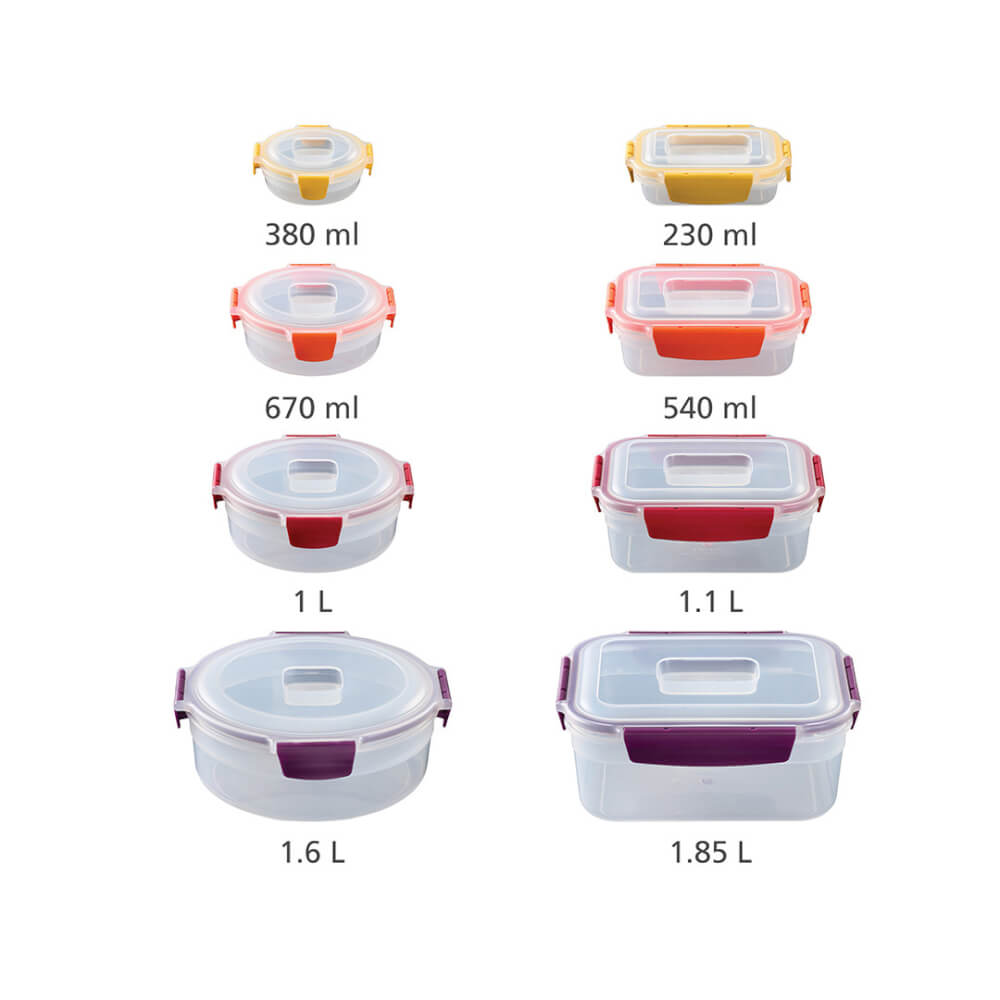 กล่องเก็บอาหาร JOSEPH JOSEPH คละไซส์ 8 ชิ้น รุ่น NEST LOCK N1000013_1